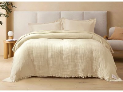 Покрывало Lotus Home - Napa muslin beige (Турция), 200 х 220 см Покрывало Lotus Home - Napa muslin beige (Турция), 200 х 220 см